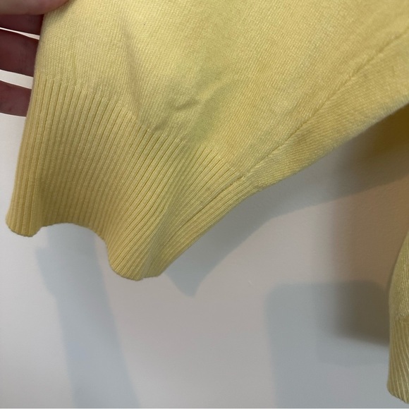 Fervour Modcloth Butter Yellow V-Neck Button Front Cardigan Sweater Size 3X - Picture 4 of 7